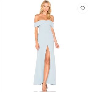 Lovers and Friends Danica Gown in Silver Blue
